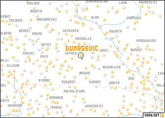 map of Dumašević