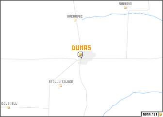 map of Dumas