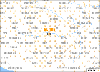 map of Dumas