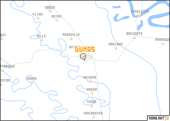 map of Dumas