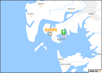 map of Dumas