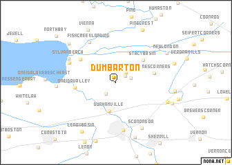 map of Dumbarton
