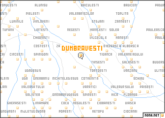 map of Dumbrăveşti