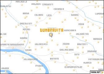 map of Dumbrăviţa