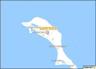 map of Dumfries