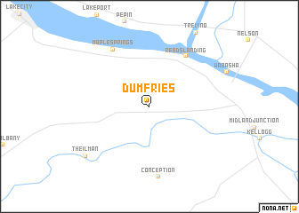 map of Dumfries