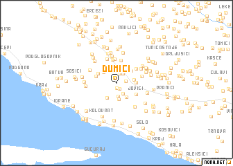 map of Dumići