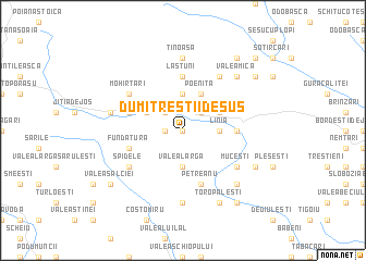 map of Dumitreştii de Sus