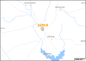 map of Dumka