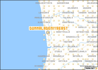 map of Dummaladeniya East