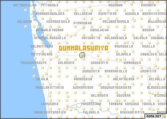 map of Dummalasuriya