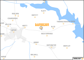 map of Dunagan
