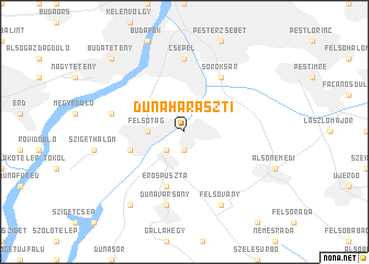 map of Dunaharaszti