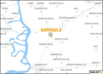 map of Dunaidůlő