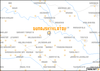 map of Dunajský Klátov