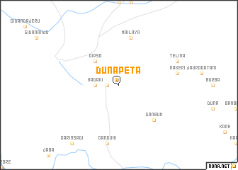 map of Dunapeta