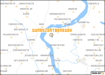 map of Dunaszentbenedek