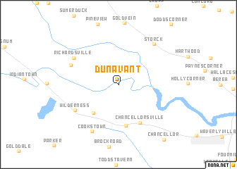 map of Dunavant