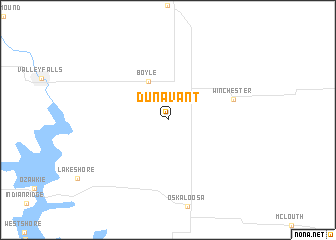 map of Dunavant