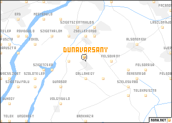 map of Dunavarsány