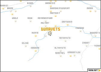 map of Dunavets