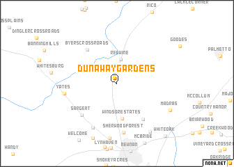 map of Dunaway Gardens