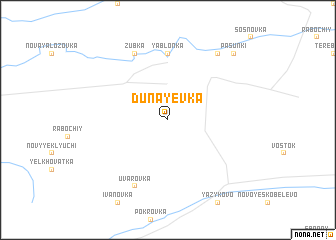 map of Dunayevka