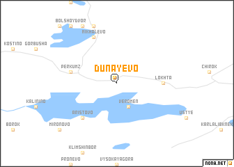 map of Dunayevo