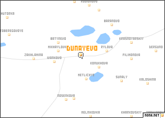 map of Dunayevo