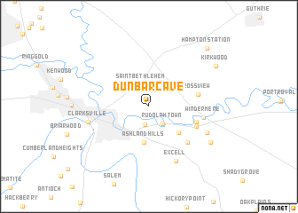 map of Dunbar Cave