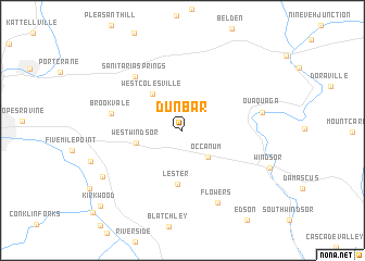 map of Dunbar