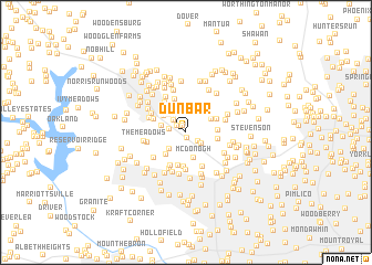 map of Dunbar