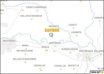 map of Dunbar