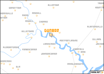 map of Dunbar