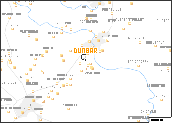 map of Dunbar