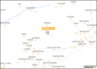 map of Dunbar