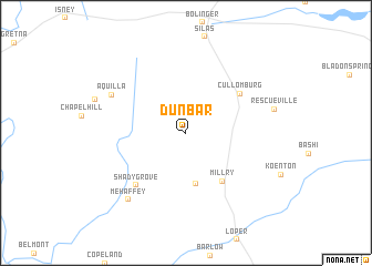 map of Dunbar