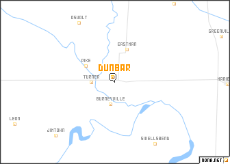 map of Dunbar