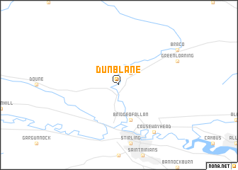 map of Dunblane