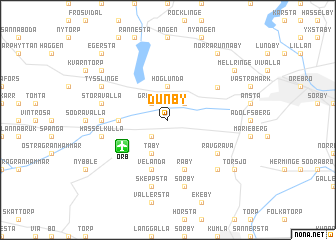 map of Dunby