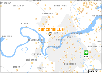 map of Duncan Hills