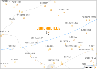 map of Duncanville