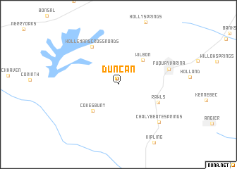 map of Duncan