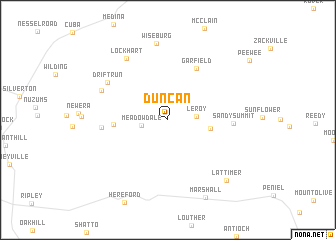 map of Duncan