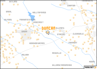 map of Duncan