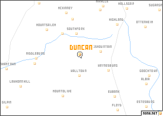 map of Duncan