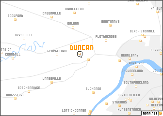 map of Duncan