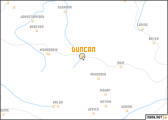 map of Duncan