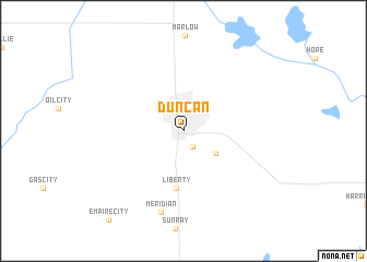 map of Duncan