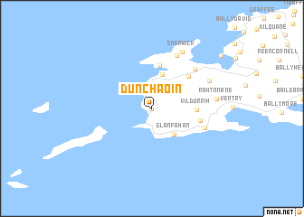 map of Dún Chaoin